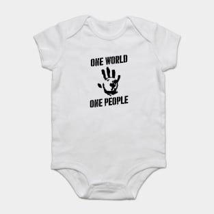 Flag Slashers - One World One People Baby Bodysuit